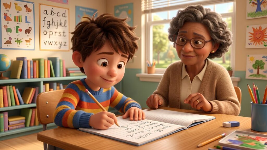 How to Teach Cursive Writing to A Left Handed Child